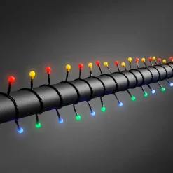80-lys LED lyskæde til udendørs brug, farverig