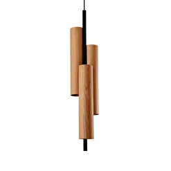 LZF Black Note Triplet pendellampe, sort/kirsebær