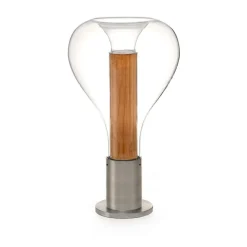 LZF Eris LED-bordlampe glas aluminium/kirsebær