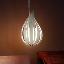 LZF Raindrop mini pendellampe, elfenben