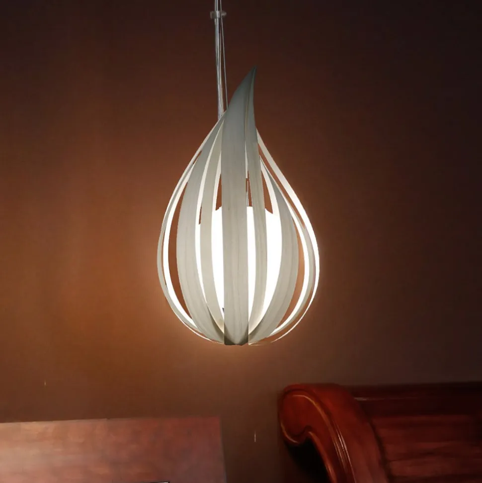 LZF Raindrop mini pendellampe, elfenben