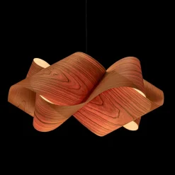 LZF Swirl vedhæng, kabel sort Ø 54cm kirsebærtræ