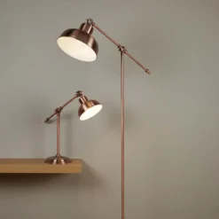 Macbeth gulvlampe, metal, kobber