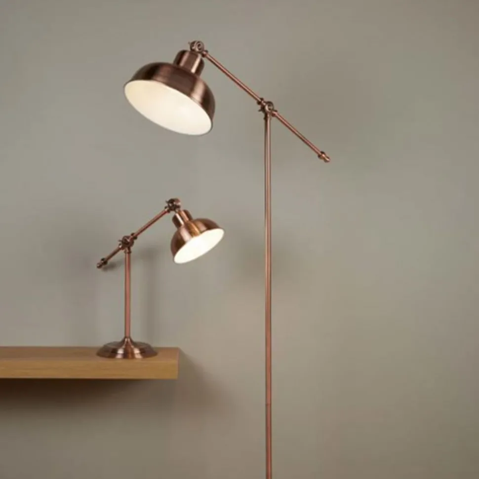 Macbeth gulvlampe, metal, kobber