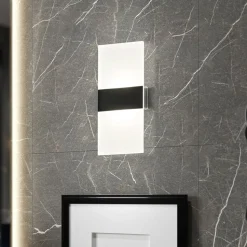 Magnetics LED-væglampe, sort, 22,5 cm høj