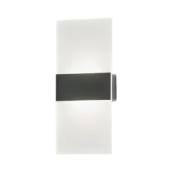 Magnetics LED-væglampe, sort, 22,5 cm høj