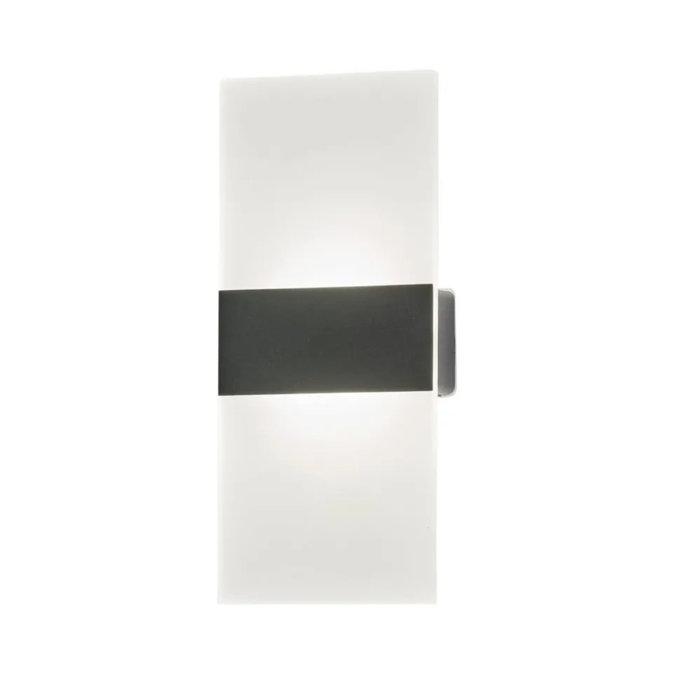 Magnetics LED-væglampe, sort, 22,5 cm høj