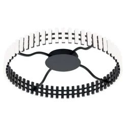 Mansion LED-loftslampe, sort og hvid Ø 63 cm