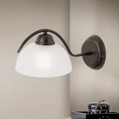 Marco væglampe med alabasterglas