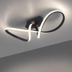 Maria LED-loftlampe, kan dæmpes, sort