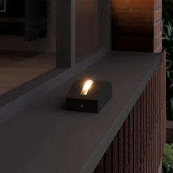 Marka LED-udendørslampe, mørkegrå aluminium