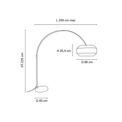MARKET SET Cosiness buet gulvlampe Ø 68 cm