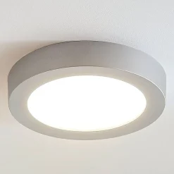 Marlo LED-loftlampe sølv 3000K rund 25,2cm