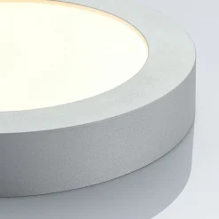 Marlo LED-loftlampe sølv 3000K rund 25,2cm