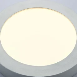 Marlo LED-loftlampe sølv 3000K rund 25,2cm