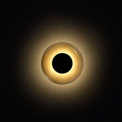 MARSET Aura LED-væglampe, Ø 18 cm, røggrå