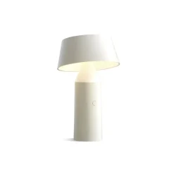 MARSET Bicoca LED-bordlampe, batteri, perlehvid
