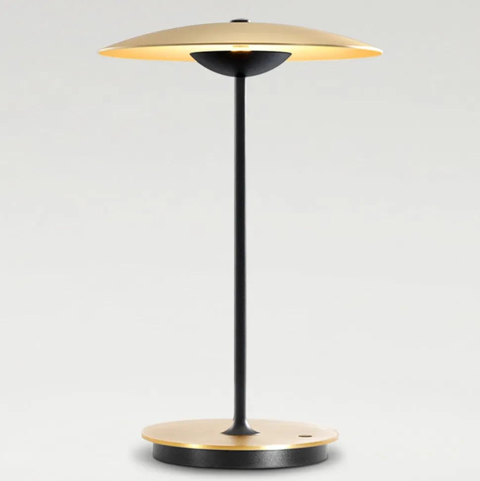 MARSET LED-bordlampe Ginger, aluminium, messing, dæmpbar.