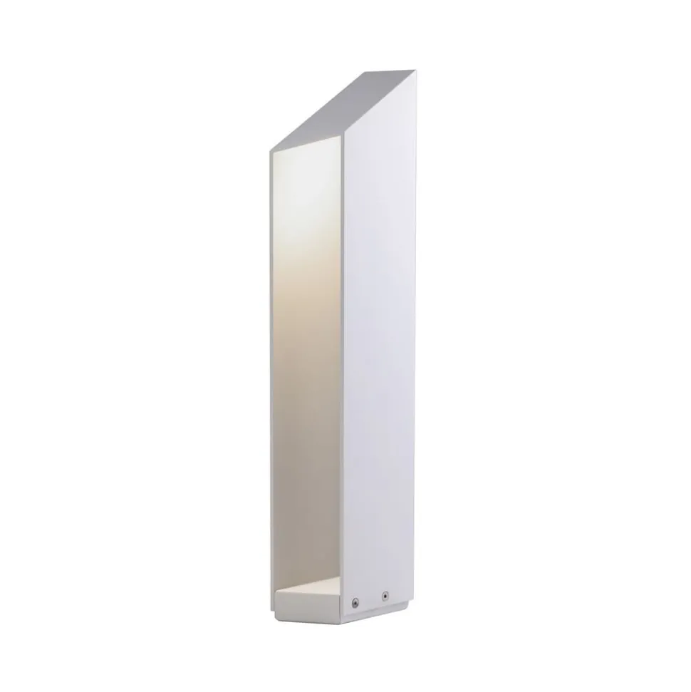 MARSET LED-sokkellampe Domus, højde 55 cm, hvid, aluminium
