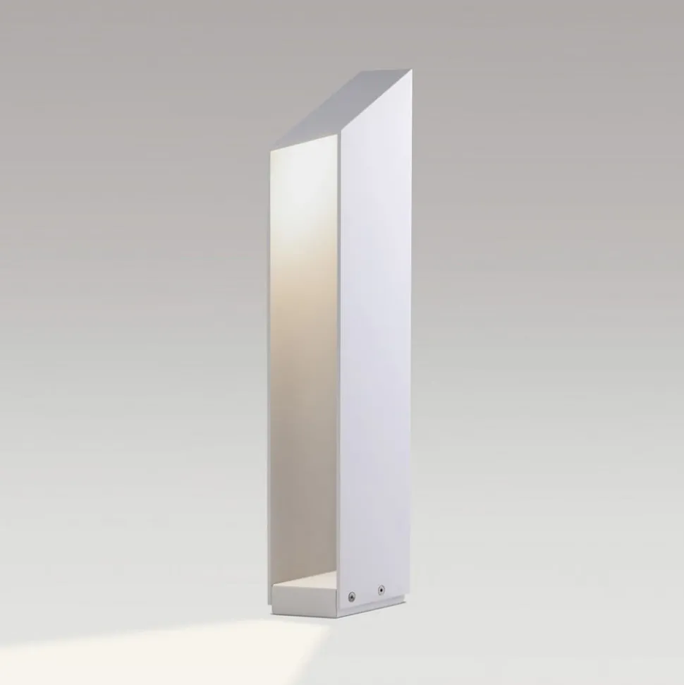 MARSET LED-sokkellampe Domus, højde 55 cm, hvid, aluminium