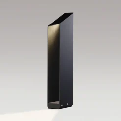 MARSET LED-sokkellampe Domus, højde 55 cm, sort, aluminium