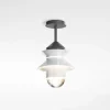 MARSET Santorini udendørs loftslampe, IP65, hvid