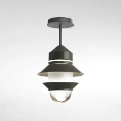 MARSET Santorini udendørs loftslampe, IP65, grå