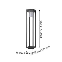 Martano LED-gadelampe med solcelle og sensor