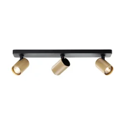 Marty vægspot, sand/guld/sort, 3 lyskilde