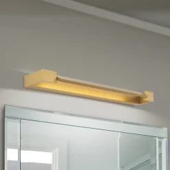 Marylin væglampe til badeværelset, længde 60 cm, guld, aluminium