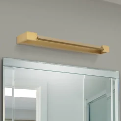Marylin væglampe til badeværelset, længde 60 cm, guld, aluminium