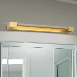 Marylin væglampe til badeværelset, længde 60 cm, guld, aluminium