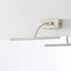 Matisse LED-væglampe, bredde 34 cm, sølv