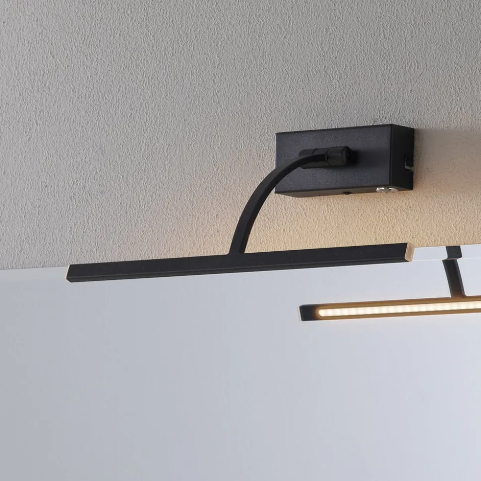 Matisse LED-væglampe, bredde 34 cm, sort