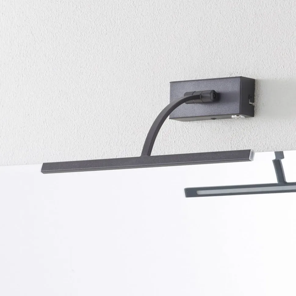 Matisse LED-væglampe, bredde 34 cm, sort