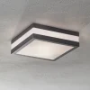 Matteo udendørs loftlampe, 2 x E27, IP44, antracit