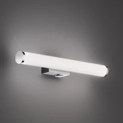 Mattimo LED-væglampe, bredde 40 cm, krom, afbryder