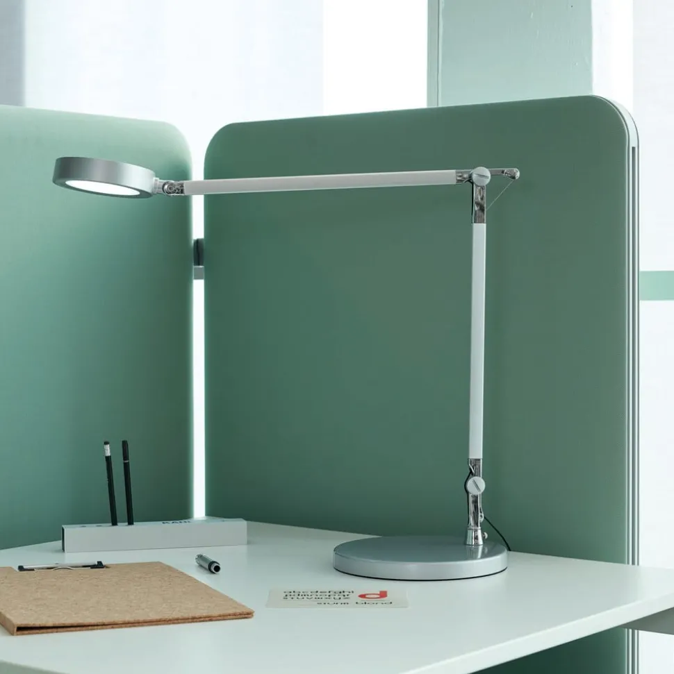 MAULgrace LED-bordlampe, sølvfarvet, 37 cm, dæmpbar, CCT