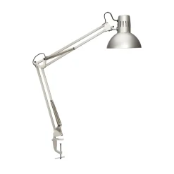MAULstudy klemmelampe, sølvfarvet, højde 44 cm, metal