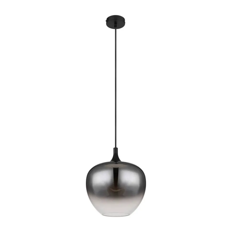 Maxy hængelampe, Ø 29 cm, røgfarvet grå, glas