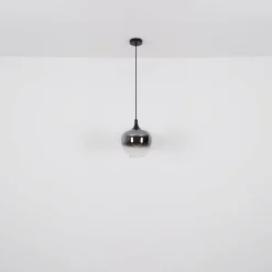 Maxy hængelampe, Ø 29 cm, røgfarvet grå, glas