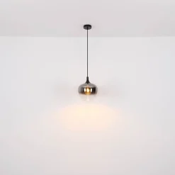 Maxy hængelampe, Ø 29 cm, røgfarvet grå, glas