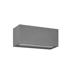Mayenne udendørs væglampe, antracit, up- & downlight, kantet