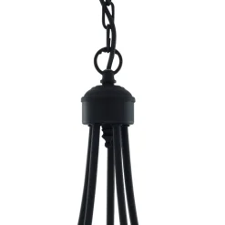 Maypole lysekrone, mat sort, 5 lyskilder
