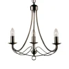 MAYPOLE stilfuld lysekrone med 3 lyskilder