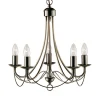 MAYPOLE stilfuld lysekrone med 5 lyskilder