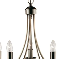 MAYPOLE stilfuld lysekrone med 5 lyskilder