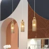 Maytoni Antic hængelampe, glasskærm i cognac