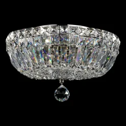 Maytoni Basfor loftlampe, nikkelfarvet, Ø 30 cm, 3 x E14