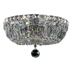 Maytoni Basfor loftlampe, nikkelfarvet, Ø 30 cm, 3 x E14